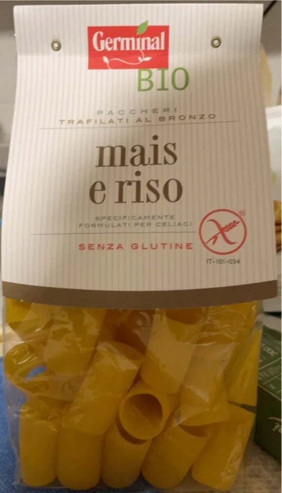 Paccheri mais e riso