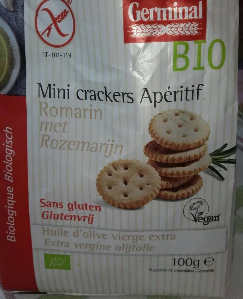 Mini crackers apéritif romarin