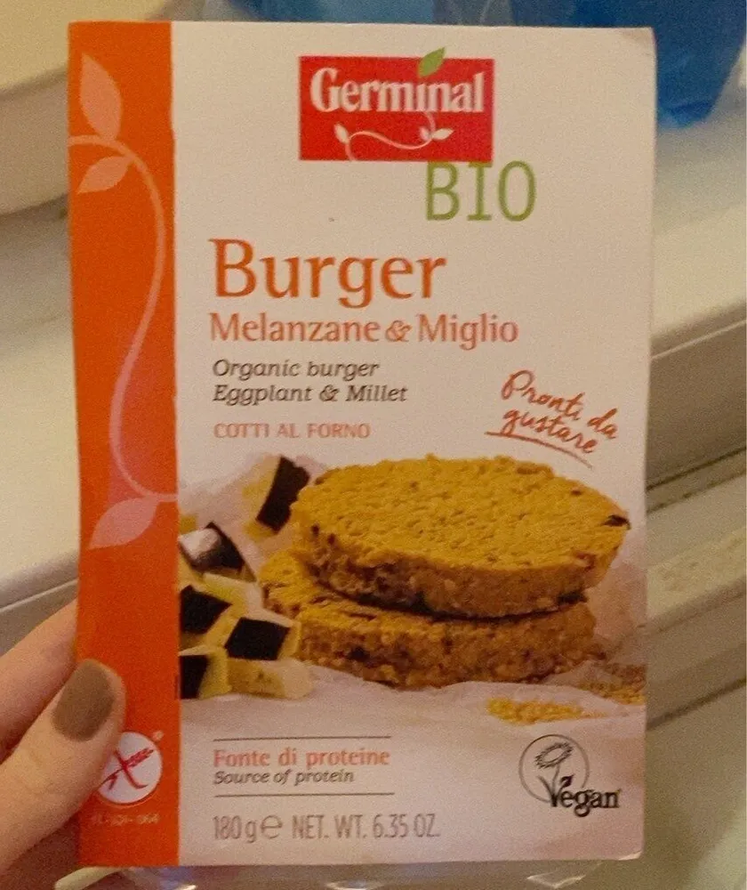 burger melanzane e miglio