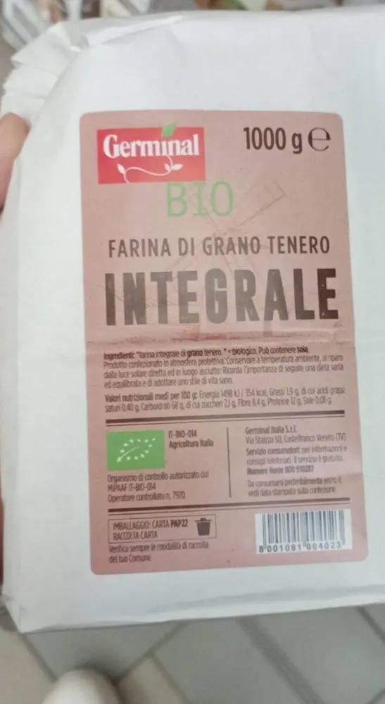 Farina di grano tenero integrale