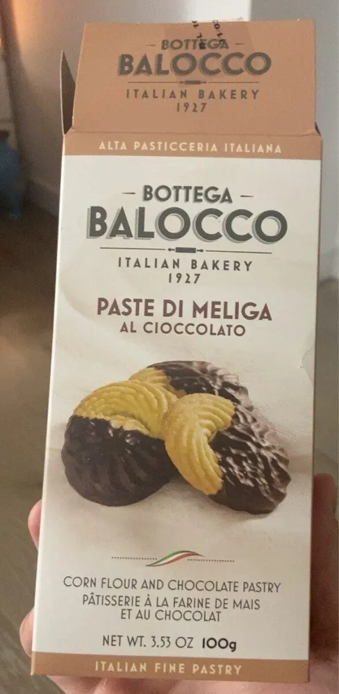 Paste di meliga al cioccolato