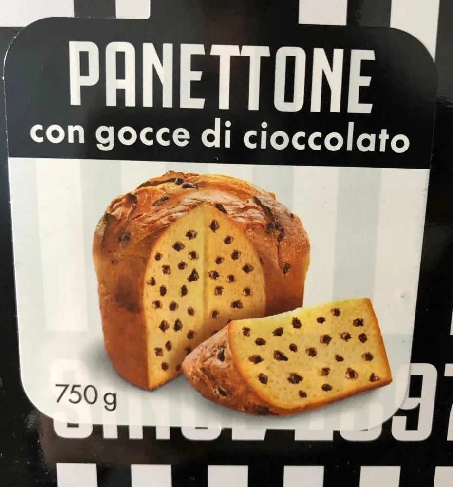 Panettone con gocce di cioccolato