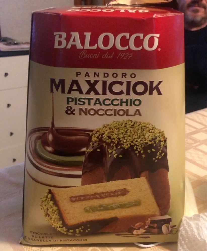 Pandoro maxiciok pistacchio e nocciola