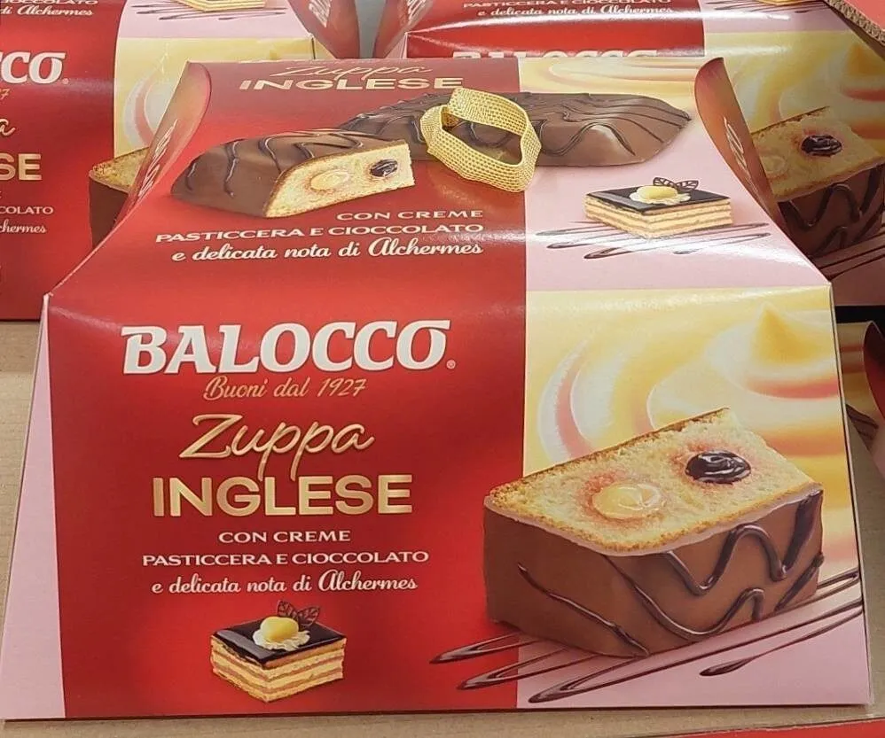 Zuppa inglese con creme pasticcera e cioccolato
