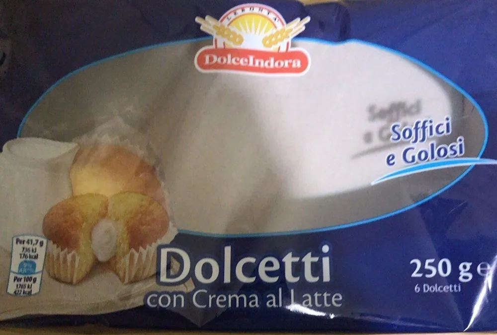 Dolcetti con crema latte