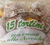 15 tortuini con crema alla Nocciola