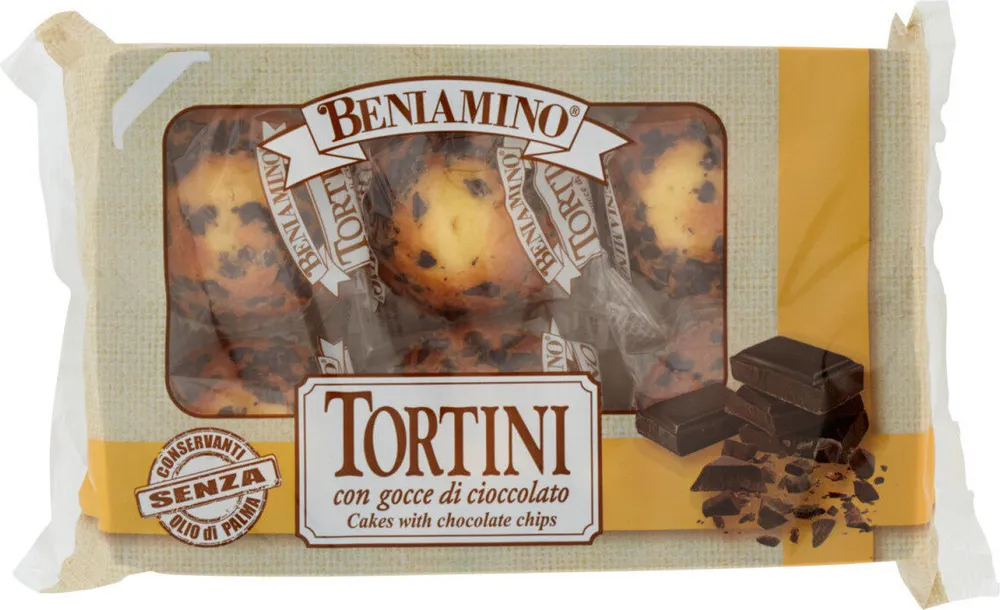 Tortini con gocce di cioccolato