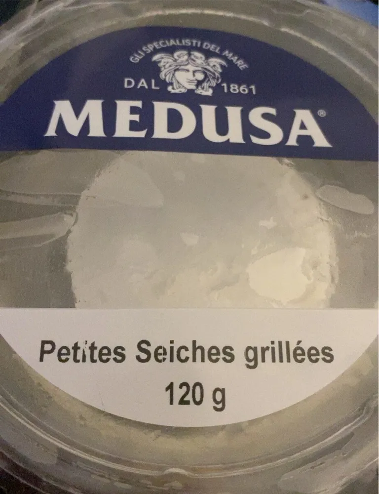 Petites seiches grillees