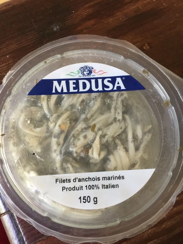Filets d'anchois marinés