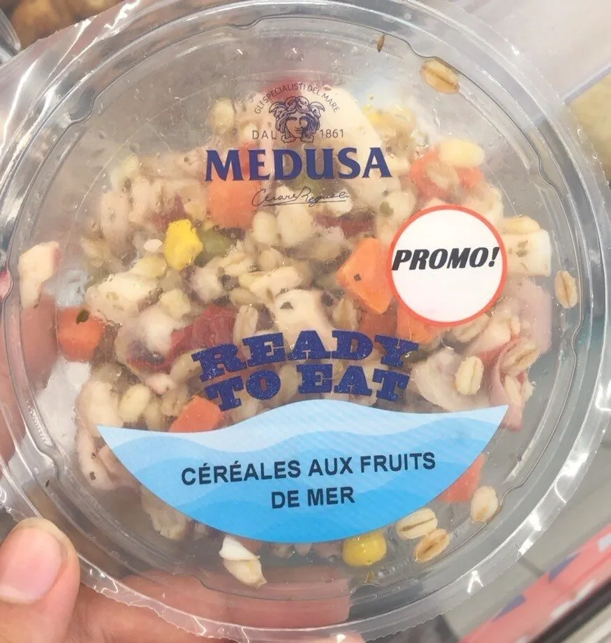 Cereales aux fruits de mers
