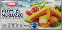 12 bastoncini di filetti di merluzzo impanati e surgelati