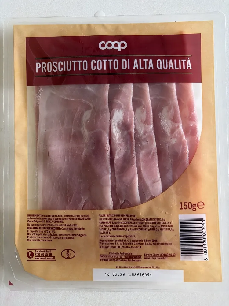 Prosciutto cotto