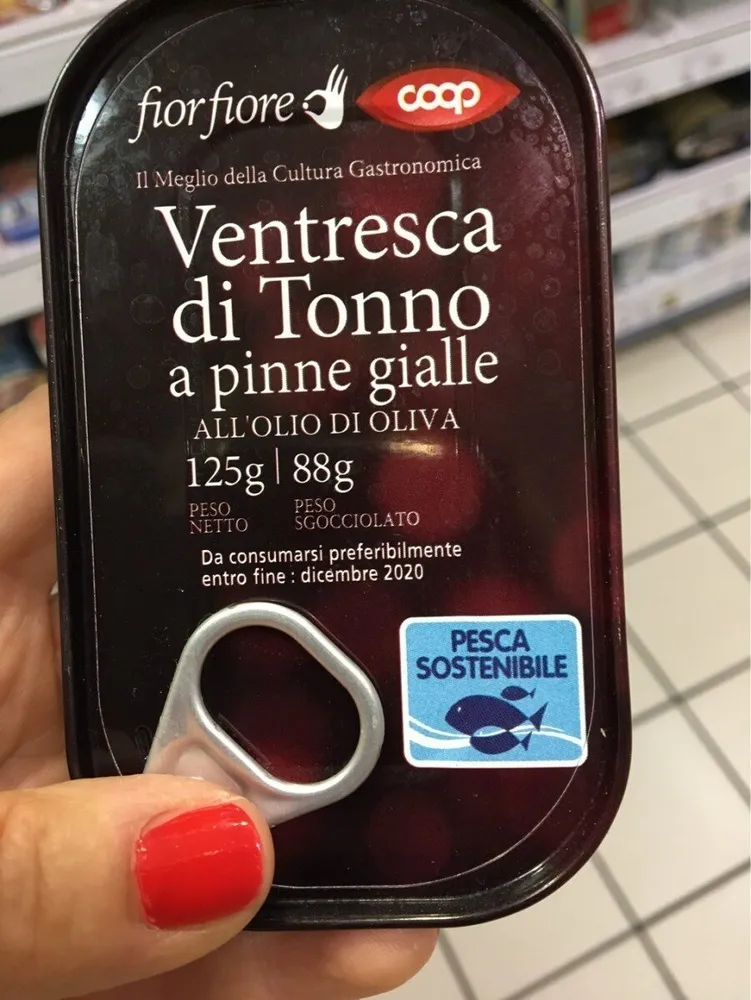 Ventresca Di Tonno a Pinne Gialle Coop 125 G (88 G égoutté)