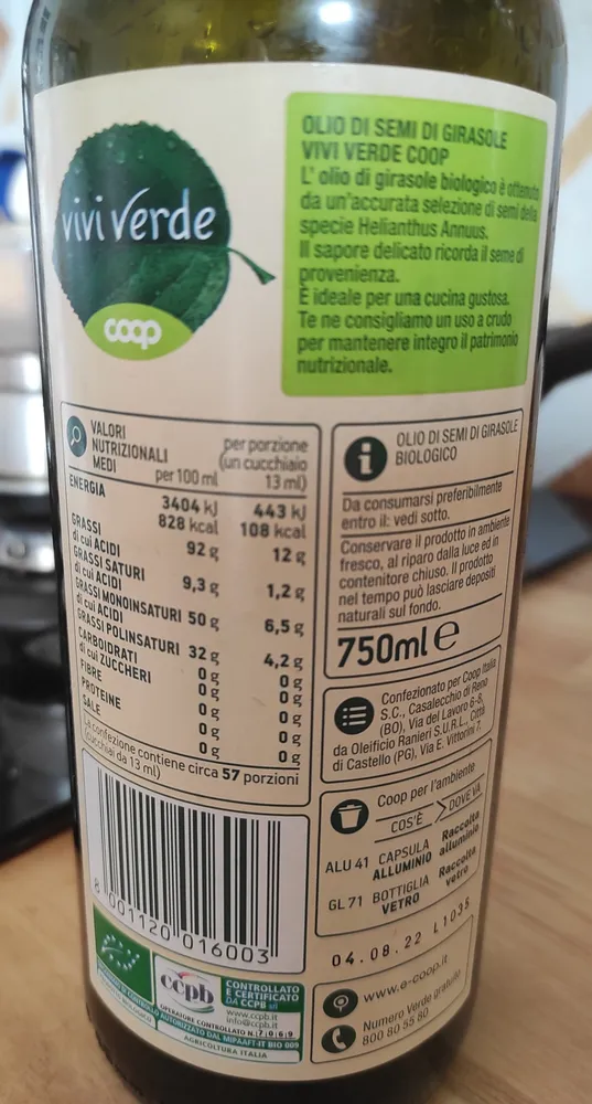 Olio di girasole