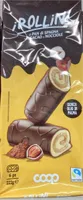I rollini di pan di spagna con cacao e nocciole
