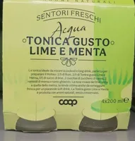 Acqua tonica gusto lime e menta