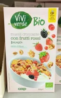 Muesli croccante con frutti rossi biologico