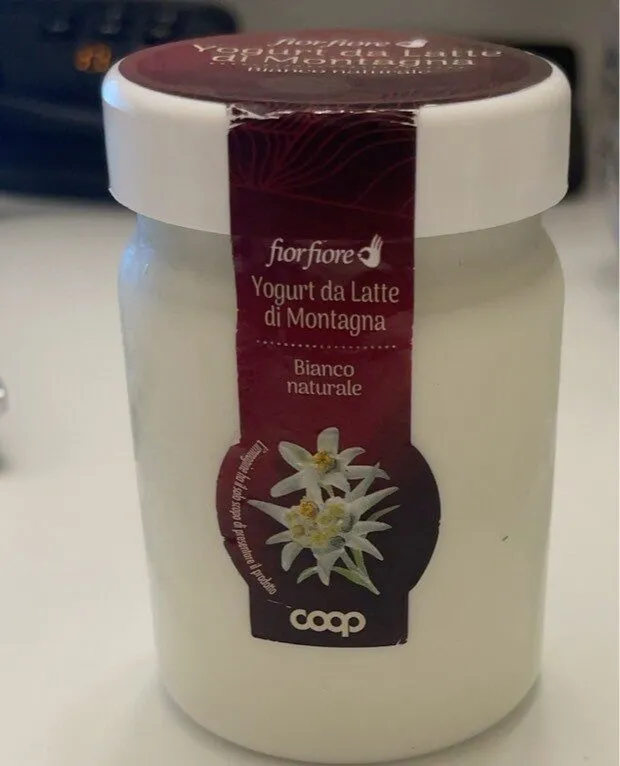 Yogurt da latte di montagna
