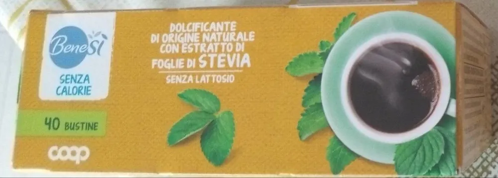 Dolcificante con estratto di foglie di Stevia