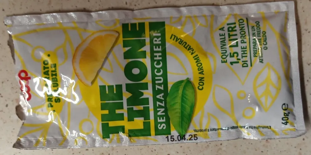 Preparato solubile the limone