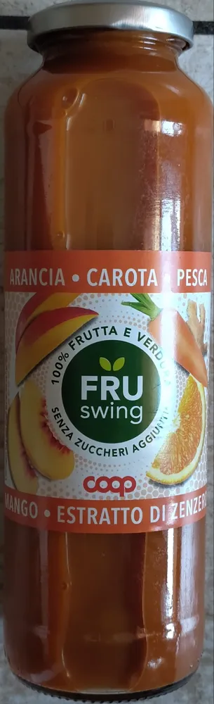 Fru swing arancia carota pesca mango estratto di zenzero