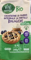 Crostatine di farro integrale ai mirtilli biologiche