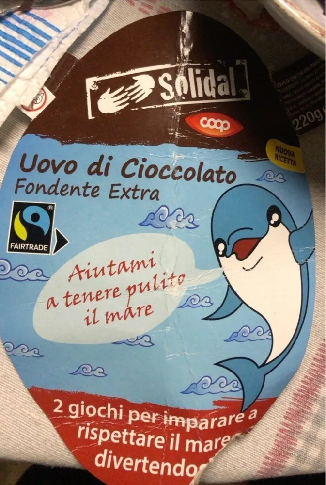 Uovo di cioccolato fondente