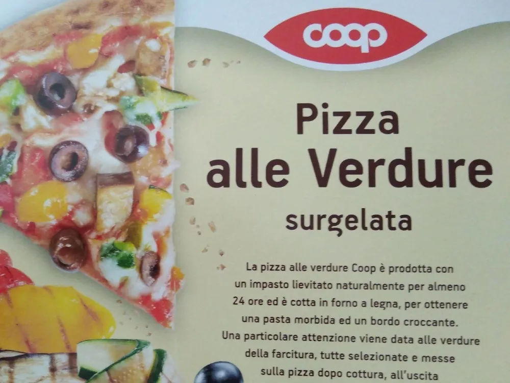 Pizza verdure coop