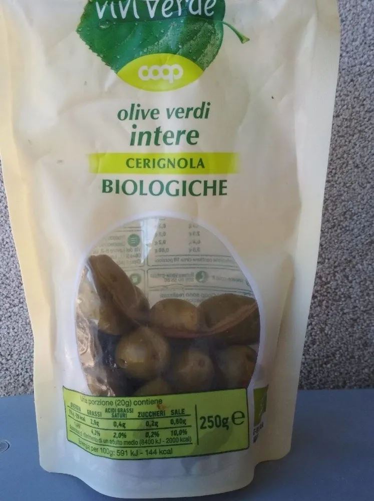 Olive verdi intere biologiche