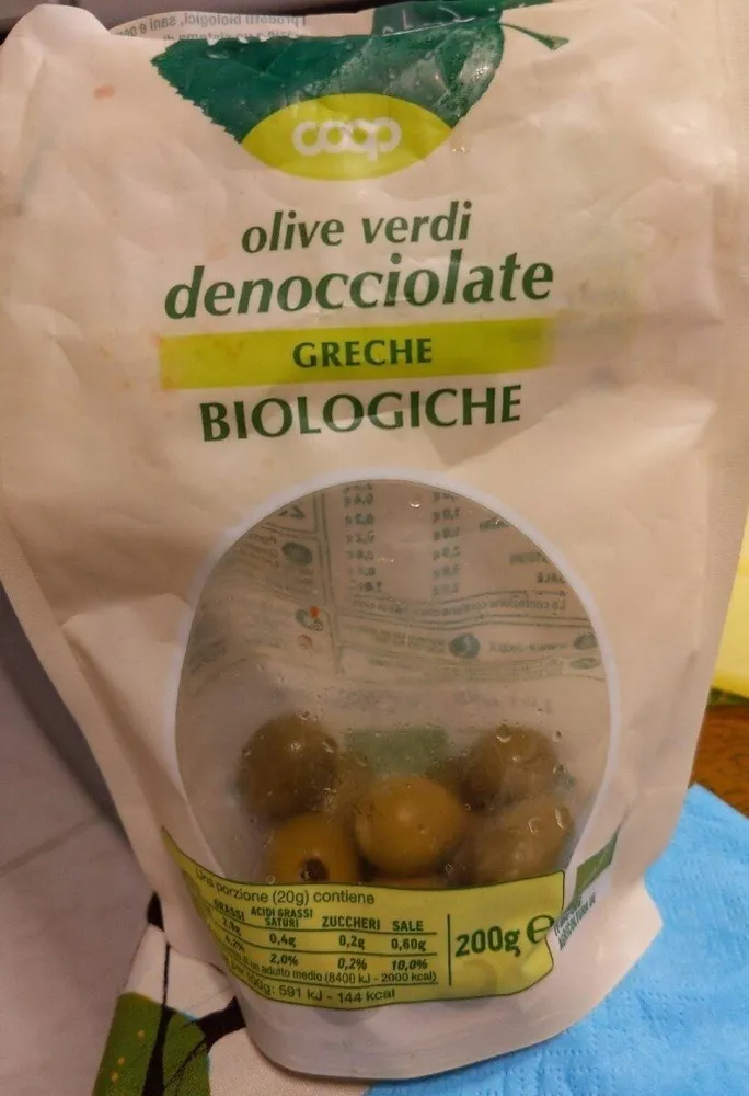 Olive verdi greche denocciolate
