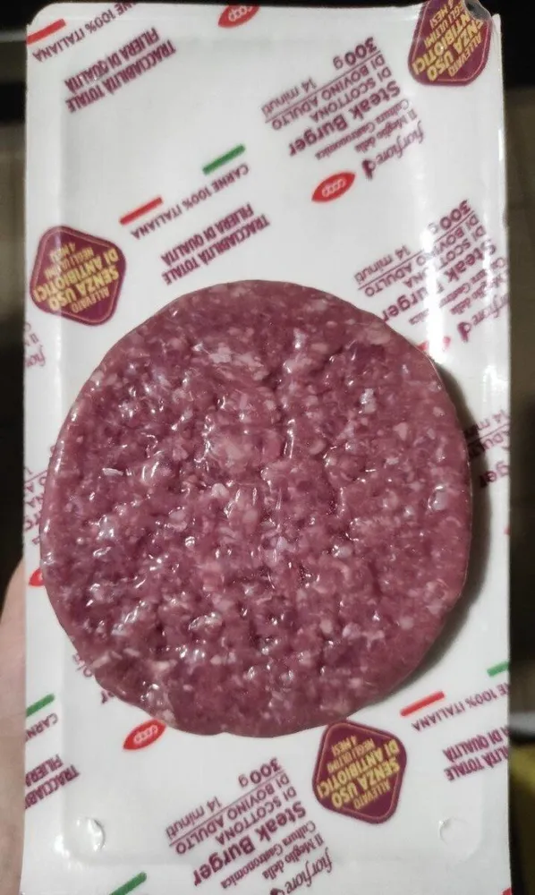 Steak burger (di scottona bovino adulto)