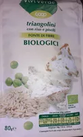 Triangolini con riso e piselli
