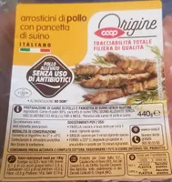 Arrosticini di pollo con pancetta di suino