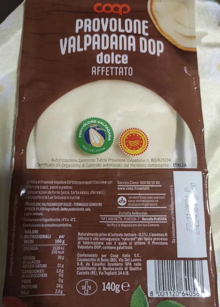 provolone valpadana dop dolce