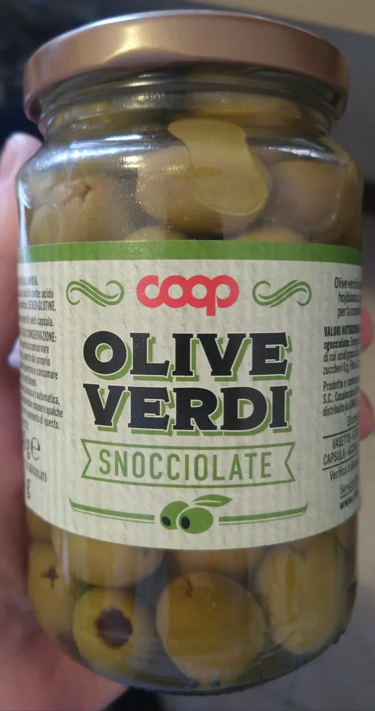 Olive verdi snocciolate