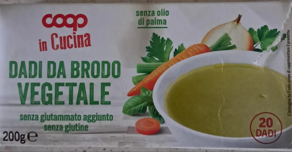 Dadi da brodo vegetale