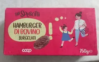 Hamburger di bovino surgelati