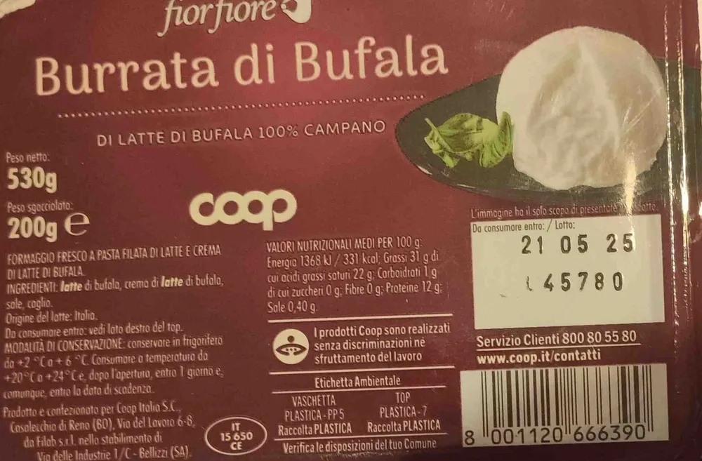 Burrata di bufala
