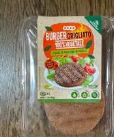 Burger grigliato 100% vegetale a base di proteine di piselli