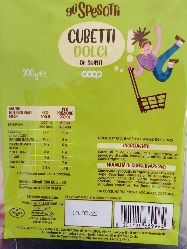 Cubetti Dolci Di Suino