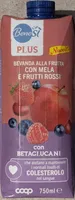 Bevanda alla frutta con mela e frutti rossi con betaglucani