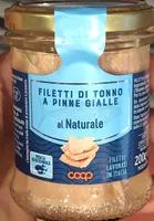 Filetti di tonno al a pinne gialle al naturale
