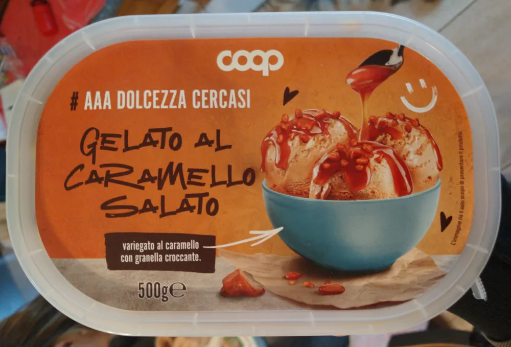 Gelato al caramello salato