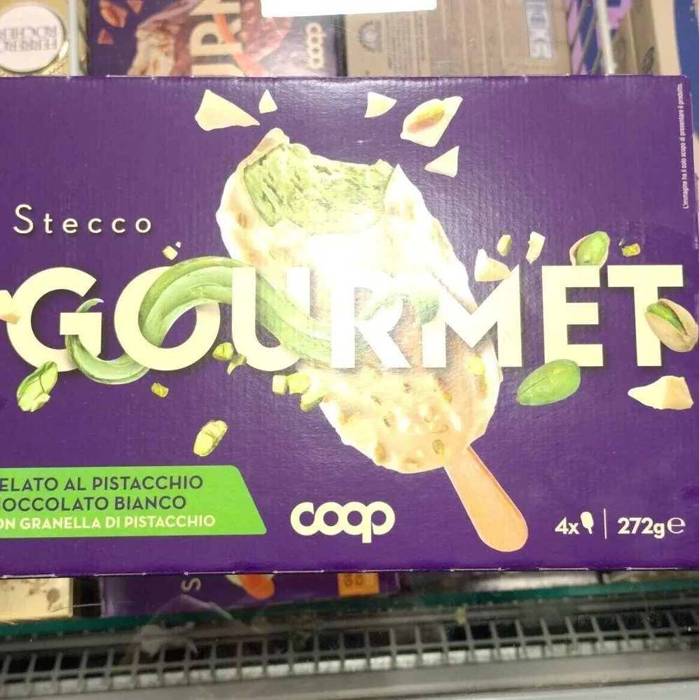 Stecco gourmet gelato al pistacchio cioccolato bianco