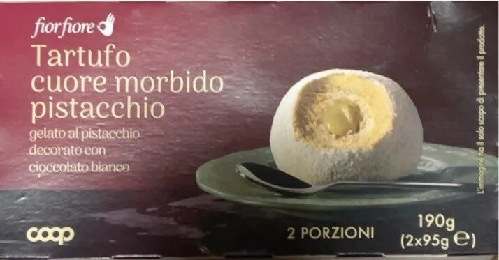 Tartufo cuore morbido pistacchio