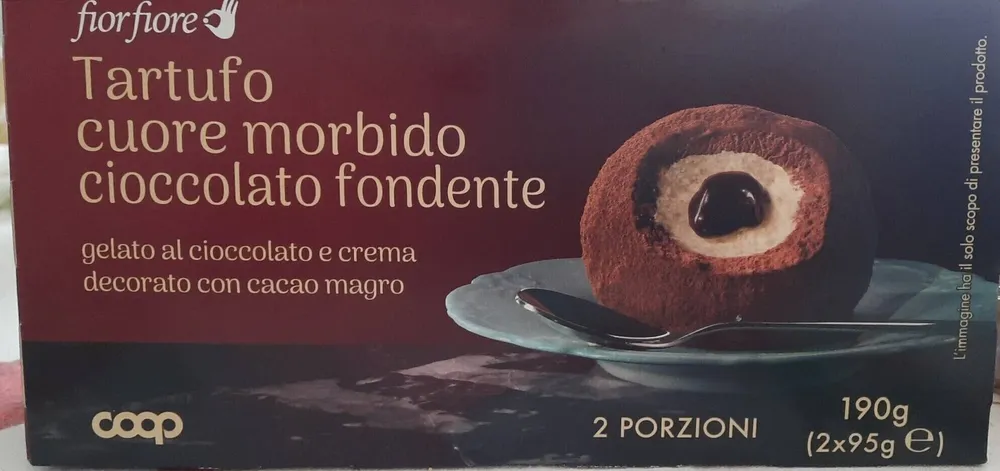 TARTUFO CUORE MORBIDO CIOCCOLATO FONDENTE