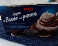 Coppa al cacao con panna