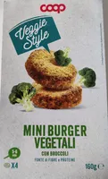 Mini buger vegetali con broccoli