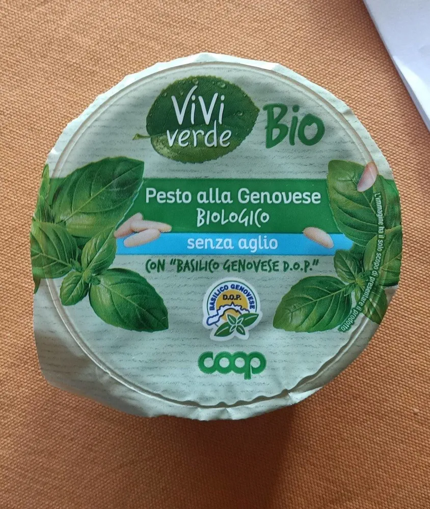 Pesto alla genovese biologico senza aglio
