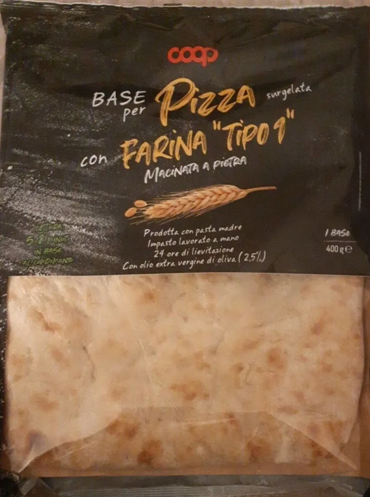 Base per pizza surgelata